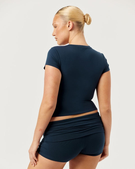 Form Capped Sleeve Tee | Deep Navy