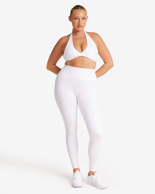 Serenity Scrunch Leggings | White