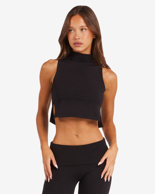 IM Turtle Neck Tank | Black