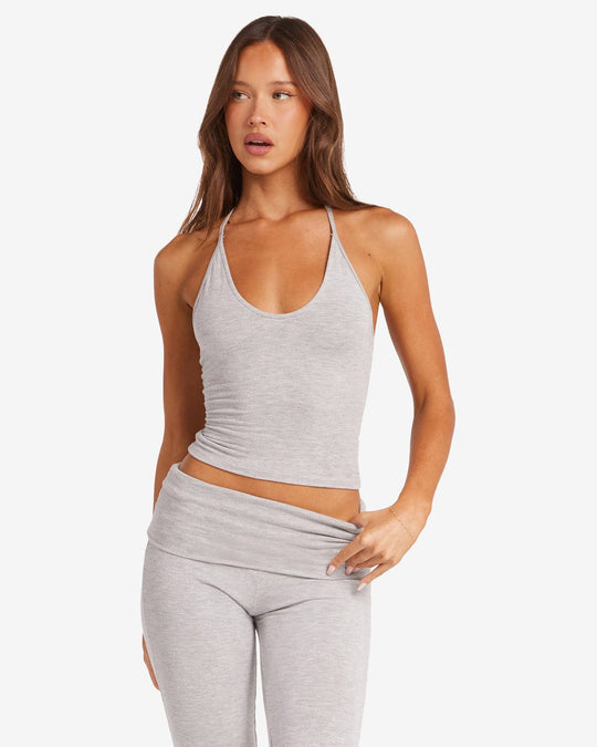 IM Halter Tie Tank | Light Grey