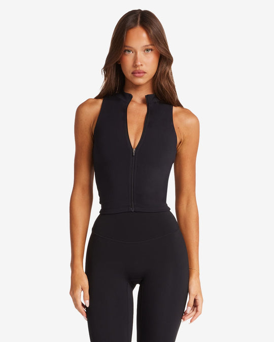 IM Serenity Active Zip Tank | Black