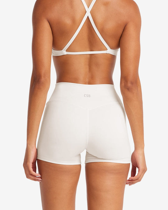 Serenity Shorts 4" | Crema