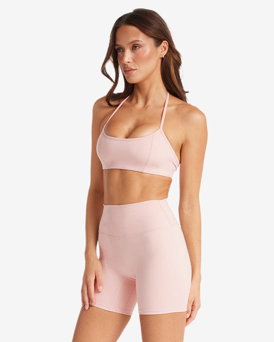 IM Serenity Contour Halter Crop | Blush