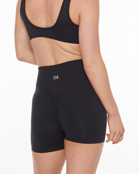 Serenity Crossover Shorts 4" | Black