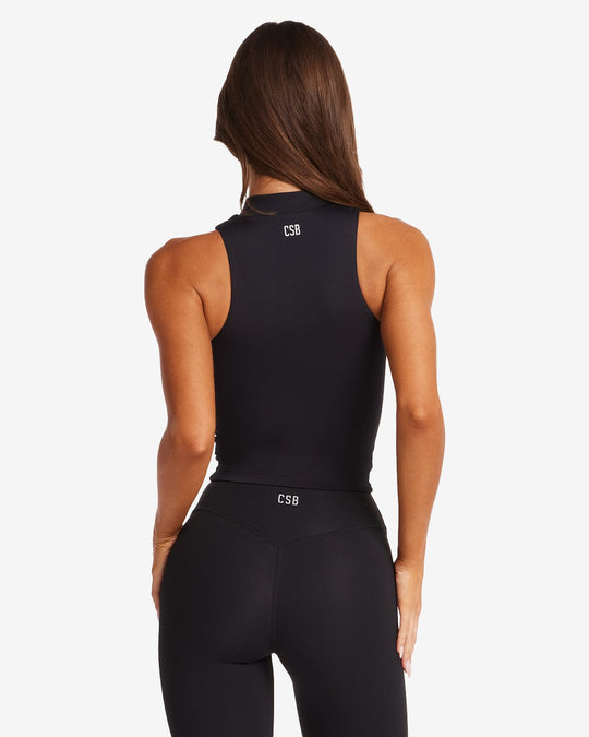 IM Serenity Active Zip Tank | Black