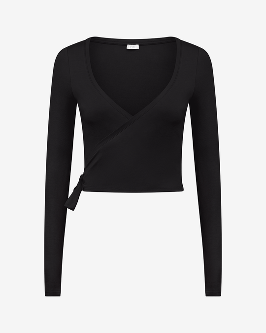 IM Ballet Wrap Top | Black