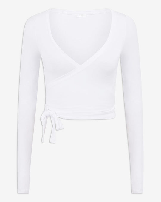 IM Ballet Wrap Top | White