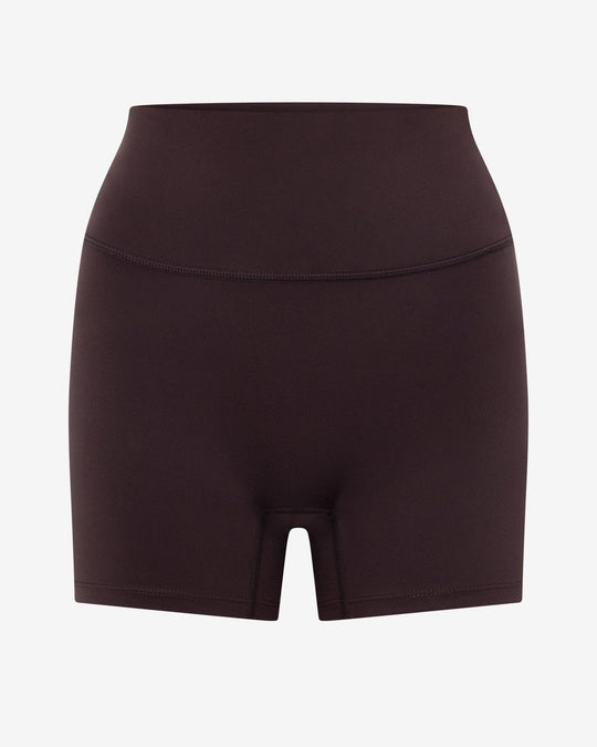 Serenity Scrunch Shorts 4" | Espresso