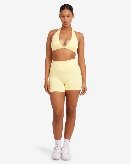 Serenity Scrunch Shorts 5" | Lemon