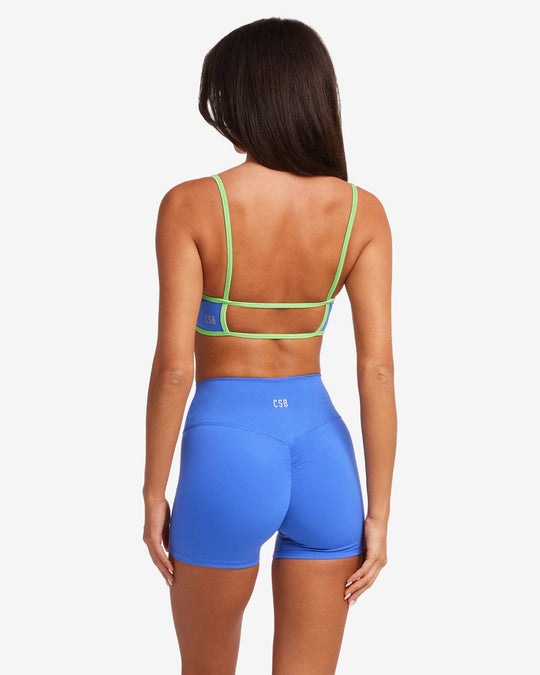 Serenity Ayla Crop | Royal/Lime