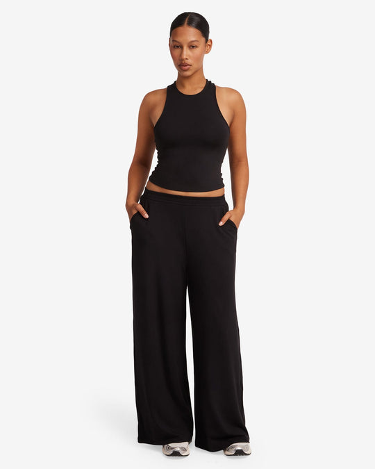 Everyday Wide Leg Pant | Black