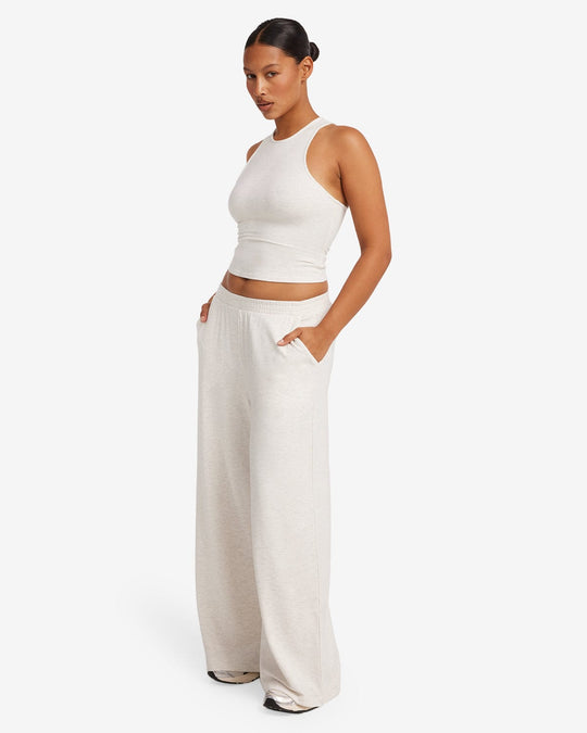 Everyday Wide Leg Pant | Oat