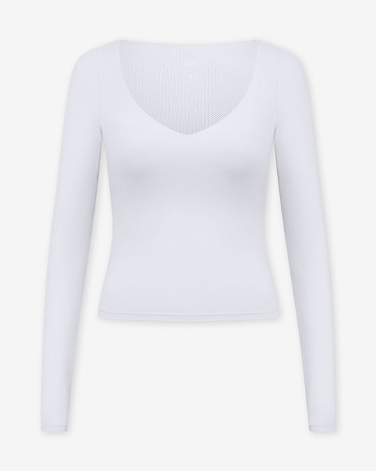 Form Alina Long Sleeve Top | White