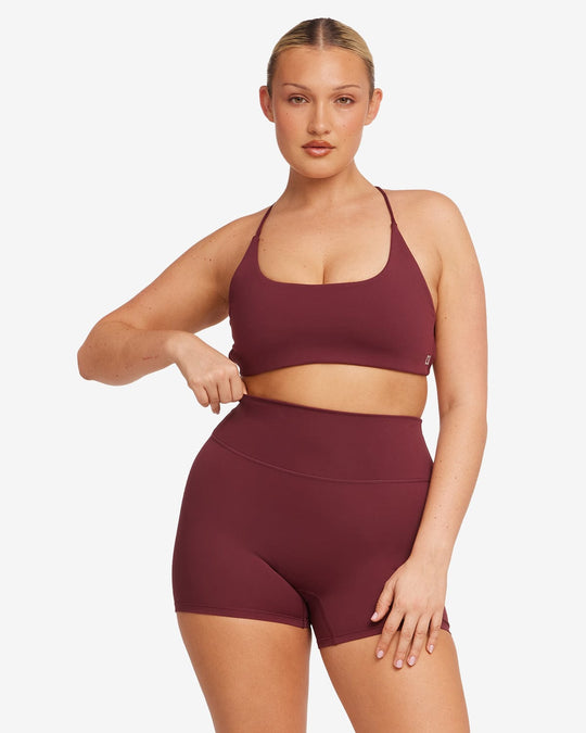 Activluxe Lexi Power Crop | Burgundy