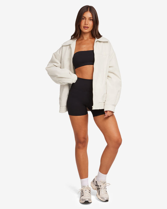 Oversized Bomber Jacket | Oak