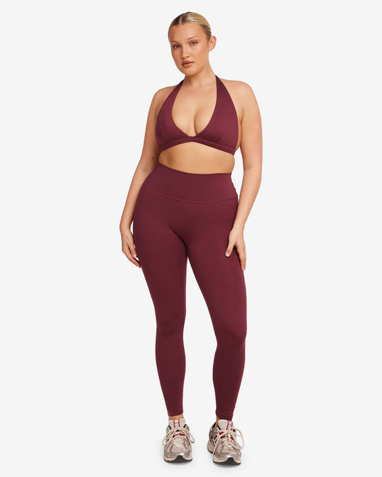 Serenity Scrunch Leggings | Burgundy