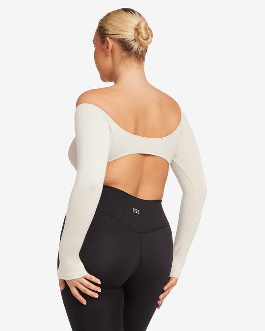 Open Back Long Sleeve Top | Oak