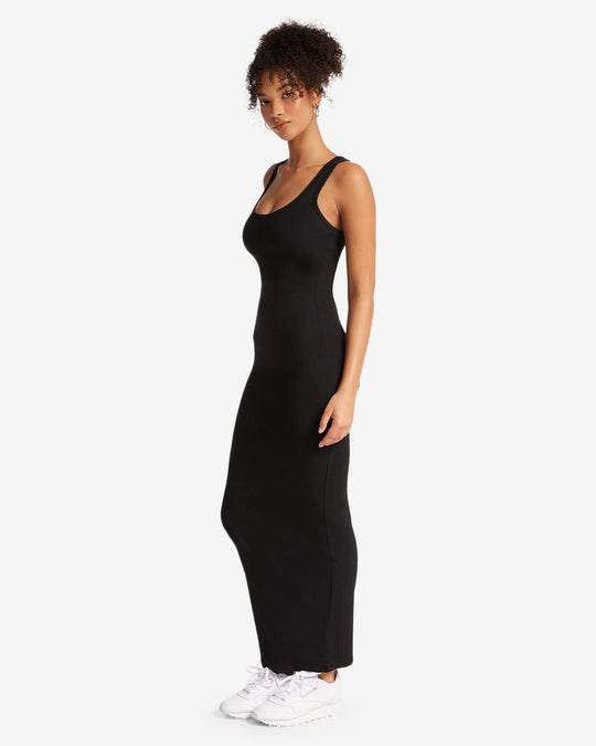 Racer Back Maxi Dress | Black