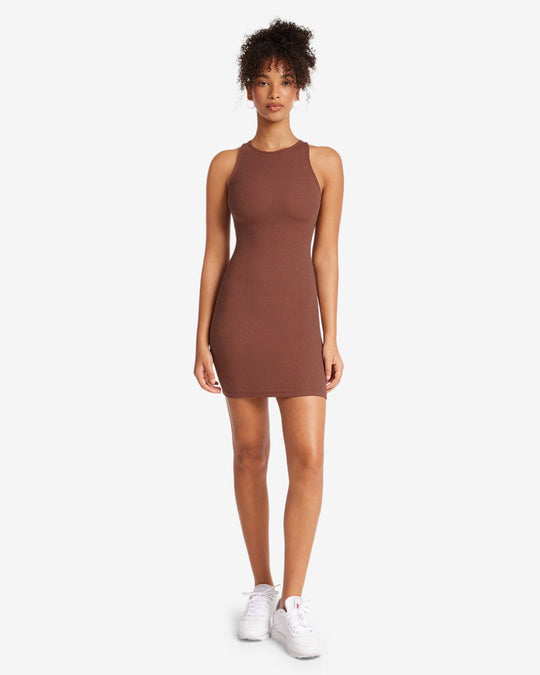 High Neck Mini Dress | Maple