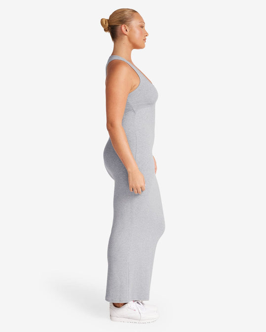 Racer Back Maxi Dress | Cloud Marl