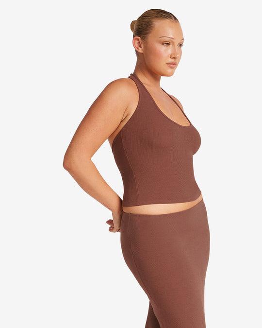 Rib Halter Tank | Maple