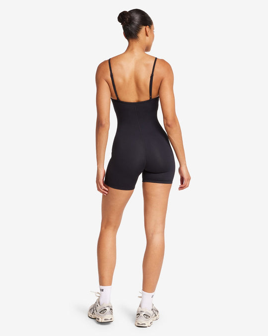 Form Staple Playsuit | Black