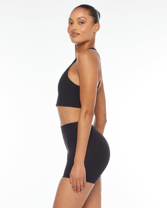 Activluxe Dawn Zip Crop | Black