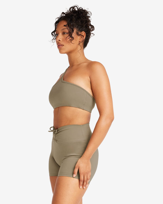 IM Serenity Strappy One Shoulder Crop | Vintage Khaki