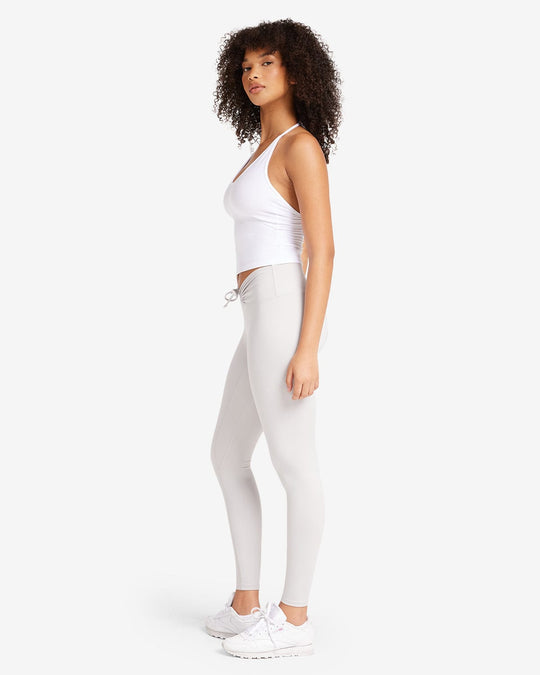 IM Serenity Drawstring Scrunch Leggings | Light Grey