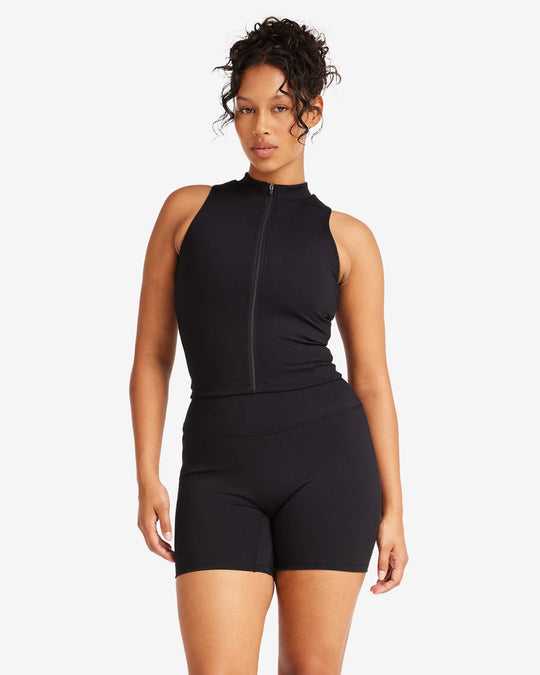 IM Serenity Active Zip Tank | Black