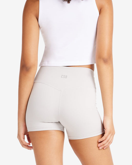 IM Serenity Drawstring Shorts 4" | Light Grey