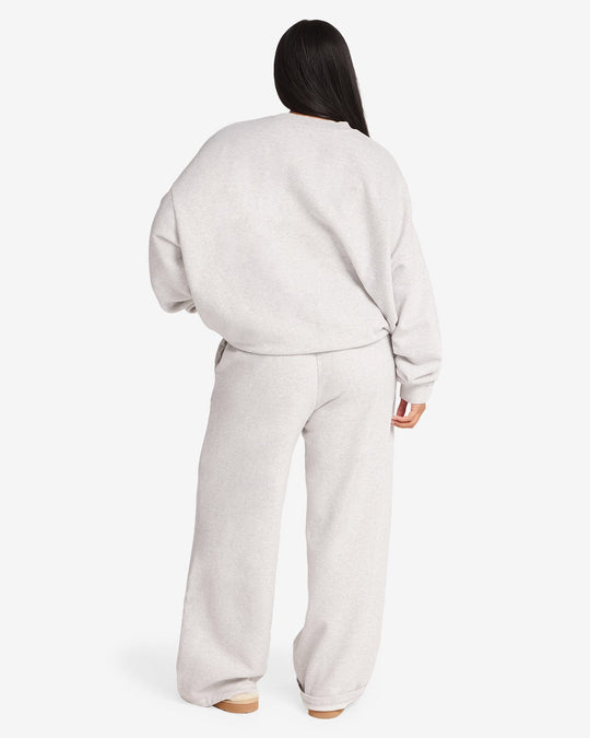 CSB Wide Leg Sweatpant | Snow Marl