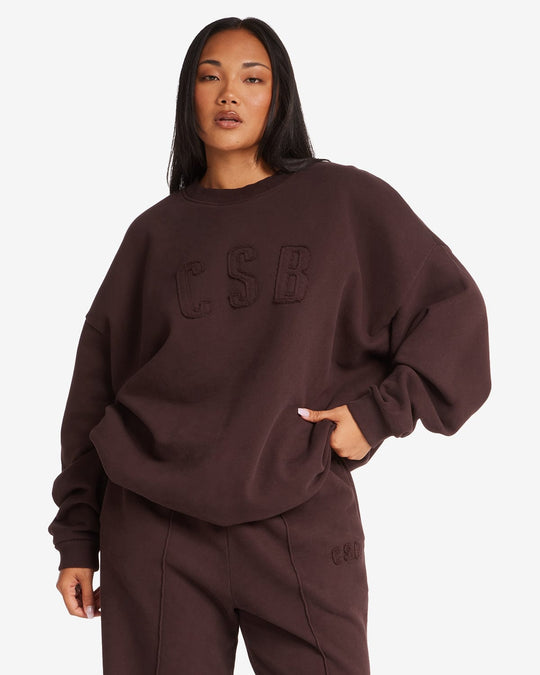 CSB Crewneck Jumper | Espresso