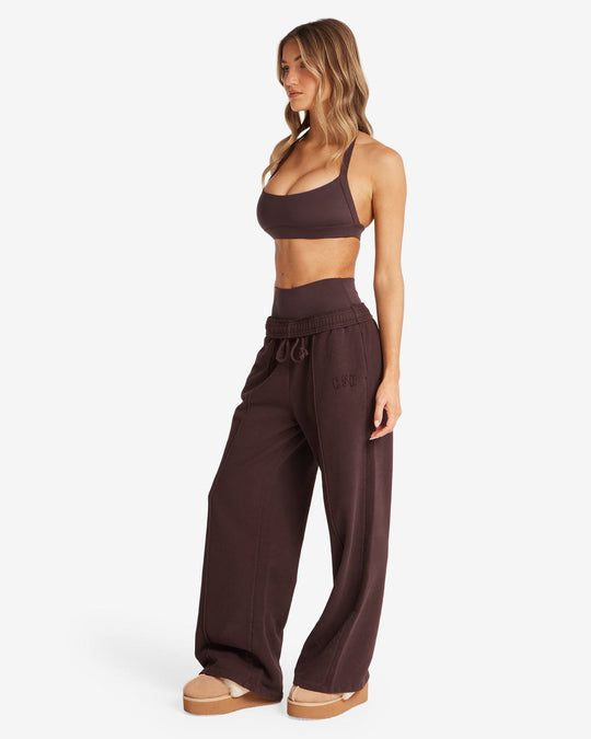 CSB Wide Leg Sweatpant | Espresso