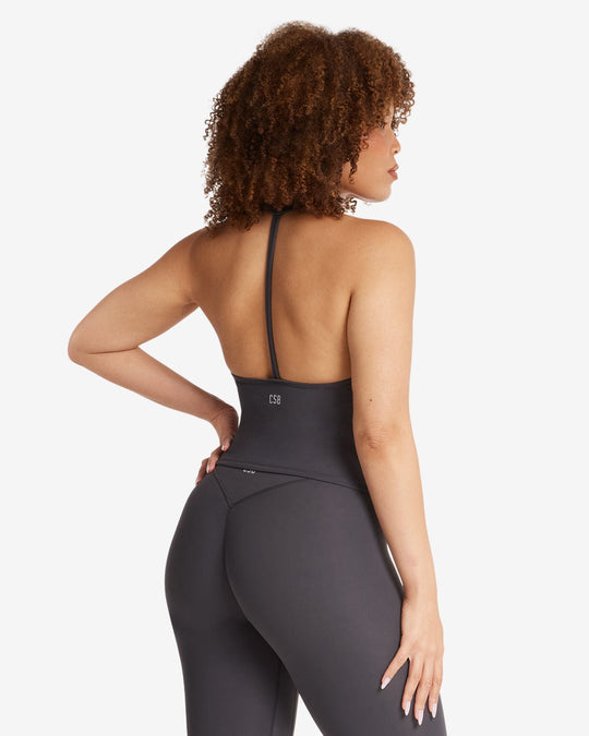 Form Halter Tank | Charcoal