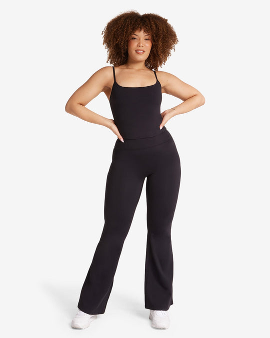 Form Invisible Scrunch Flare Leggings Tall | Black