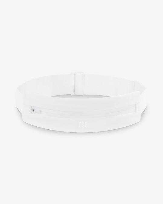 Slim Run Belt Bag | White