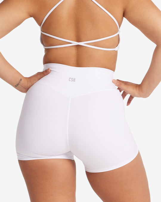 Serenity Shorts 4" | White