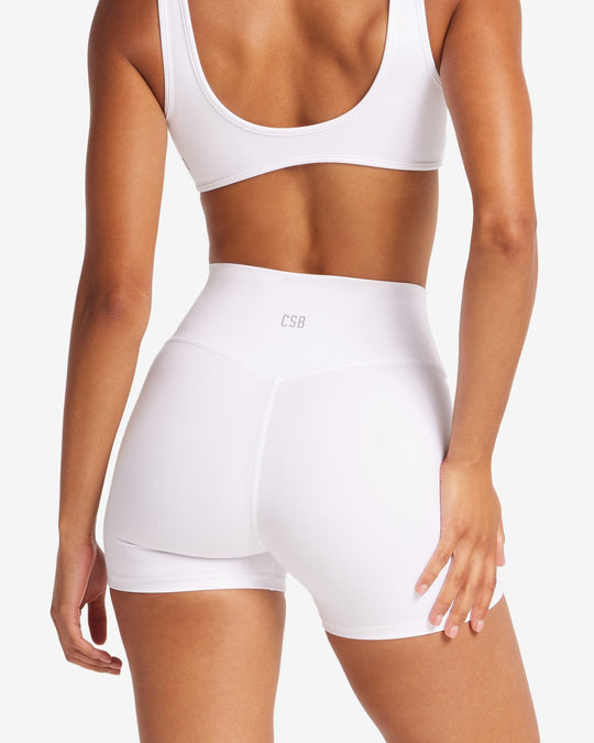 Serenity Shorts 4" | White