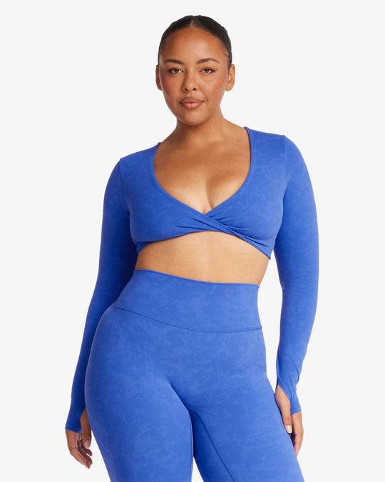 Fade Sierra Long Sleeve Crop | Royal