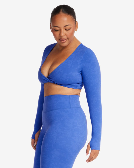 Fade Sierra Long Sleeve Crop | Royal