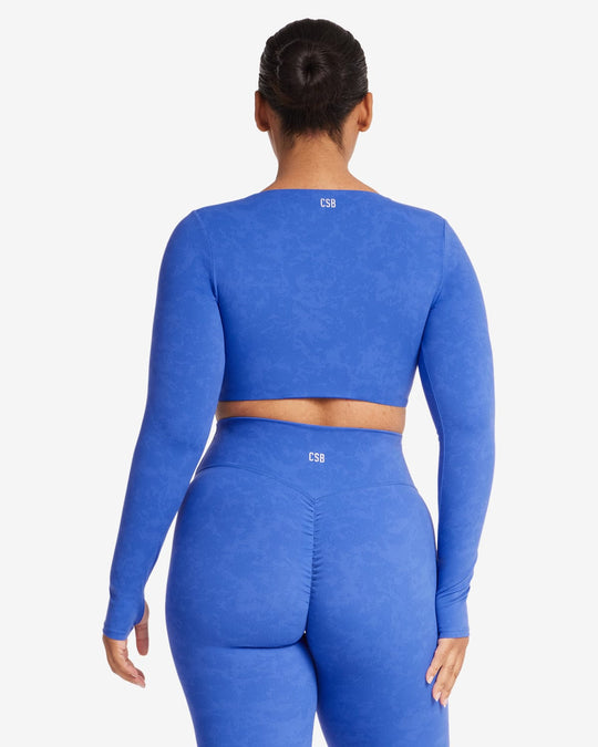 Fade Sierra Long Sleeve Crop | Royal