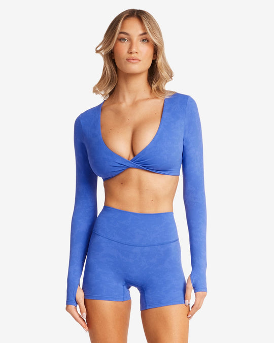 Fade Sierra Long Sleeve Crop | Royal