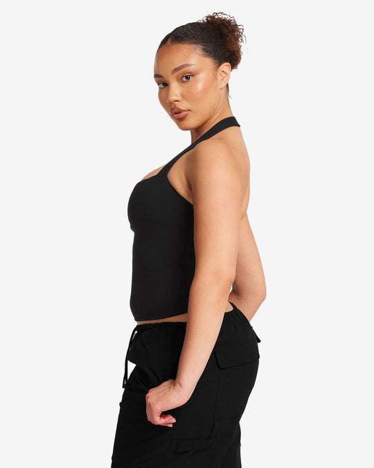 Serenity Halle Halter Tank | Black