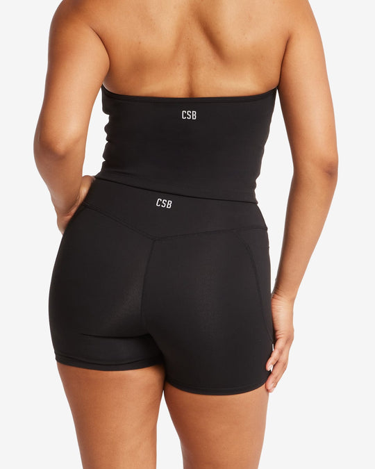 Activluxe Contour Pocket Shorts 4" | Black