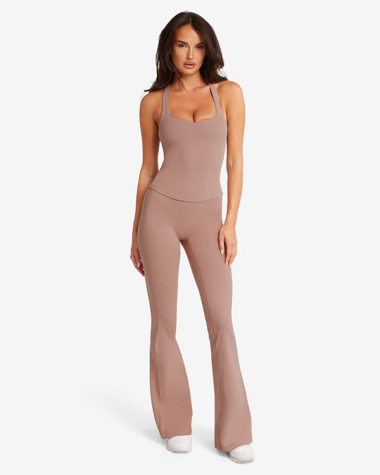 Form Invisible Scrunch Flare Leggings Tall | Walnut