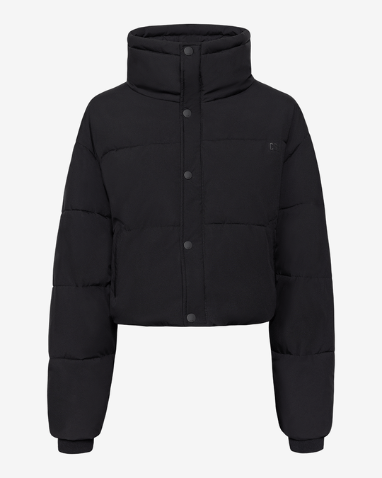 Cropped Puffer Jacket | Black