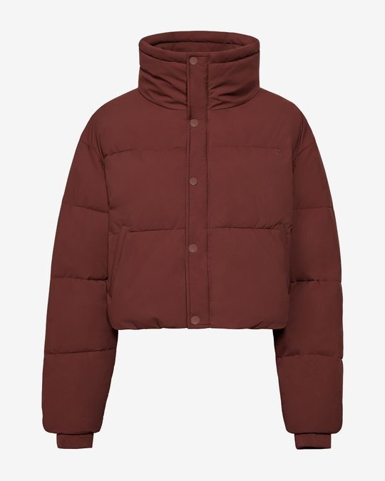 Cropped Puffer Jacket | Maple