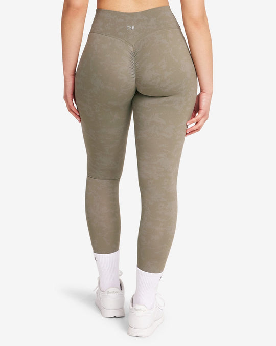 Fade Scrunch Leggings | Olive