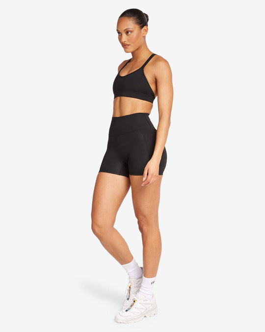 Activluxe Contour Pocket Shorts 4" | Black